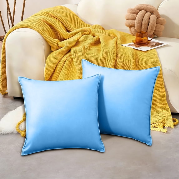 Outdoor Waterproof Pillow Cover | Modern Solid Color Cushion & Backrest Protector | Weather-Resistant for Patio, Garden, Pool & Camping | 1 Piece