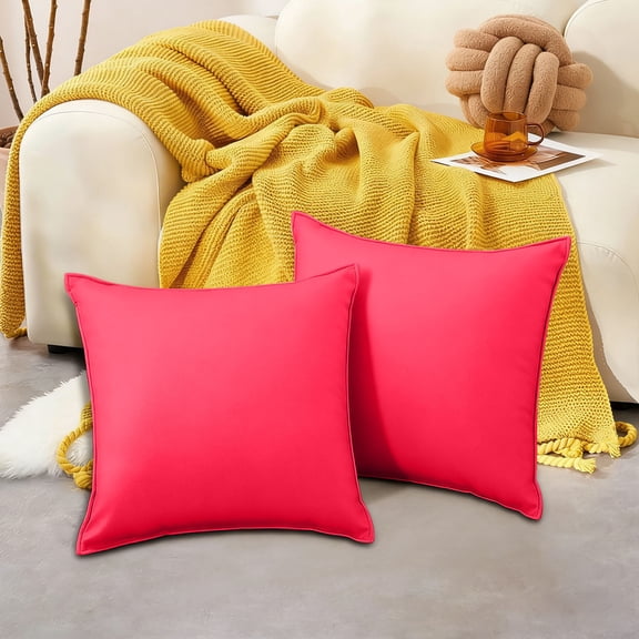 Outdoor Waterproof Pillow Cover | Modern Solid Color Cushion & Backrest Protector | Weather-Resistant for Patio, Garden, Pool & Picnic | 1 Count