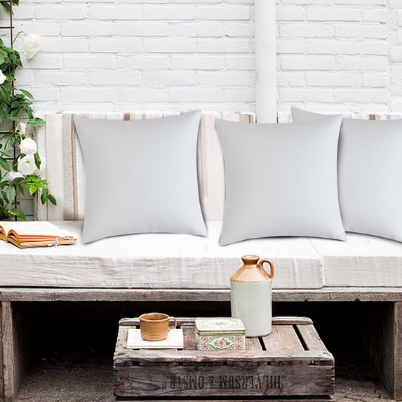 Outdoor Waterproof Pillow Cover for Patio Cushions, Solid Color Weather-Resistant Cushion Case with Easy-Clean Protection for Outdoor Chairs and Backrests