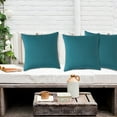 thumbnail image 1 of Outdoor Waterproof Pillow Cover Solid Color Modern Cushion Protector Weather Resistant Removable Zipper Case for Patio Garden or Balcony Use Pillow Insert Not Included, 1 of 5