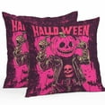 thumbnail image 1 of Outdoor Waterproof Pillow Covers Halloween Skull Pumpkin Ghost Face Decorative Throw Pillow Protectors,Abstract Rose Red and Black Pillowcase Cushion Cases for Patio Sofa Garden Couch,26x26in,2 Pack, 1 of 9