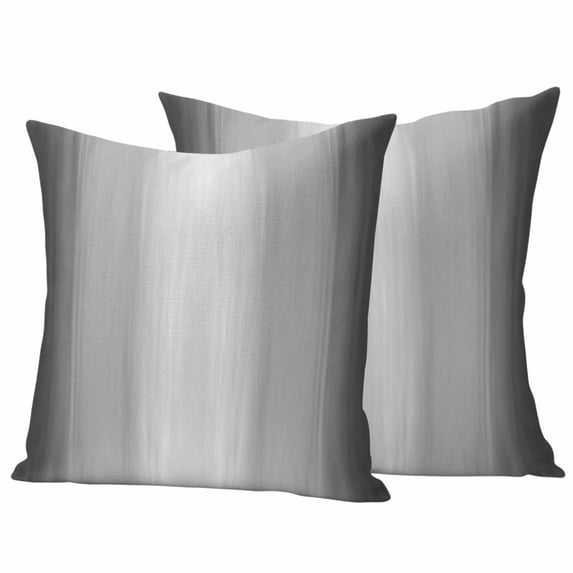Outdoor Waterproof Pillow Covers Modern Gray White Gradient Decorative Throw Pillow Protectors,Pillowcase Cushion Cases for Patio Sofa Garden Couch,16x16in,Pack of 2