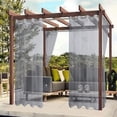 thumbnail image 1 of Outdoor Waterproof Polyester Rain Curtain - Semi-Shading Window Screen for Pavilions and Courtyards Gray, 1 of 5