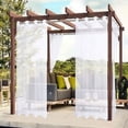 thumbnail image 1 of Outdoor Waterproof Polyester Rain Curtain - Semi-Shading Window Screen for Pavilions and Courtyards White, 1 of 5
