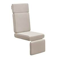 Outdoor Waterproof Recliner Cushion,All-Weather Replacement Cushion for Patio Reclining Chair