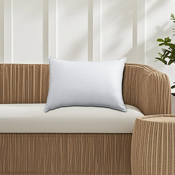 Outdoor Waterproof Rectangle Pillow Cover | Modern Solid Color Cushion Case | Weather Resistant Backrest Slipcover | Durable Easy Clean | 30x50cm | Patio Garden Decor