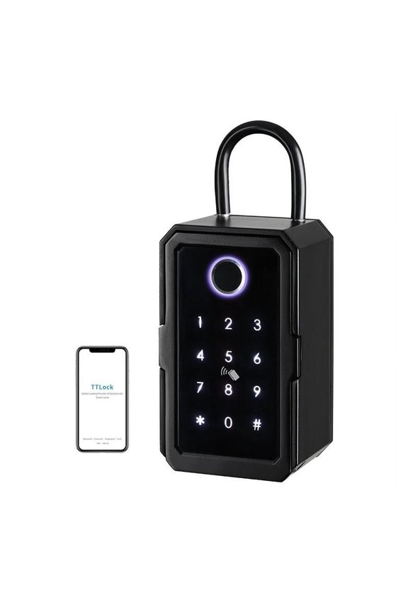 Outdoor Waterproof Safe Security Intelligent Password Storage Lock Tuya or TTLock APP Key Box Anti-theft box ,Fireproof Resistant Insulation