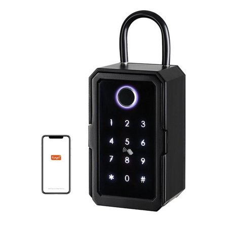 Outdoor Waterproof Safe Security Intelligent Password Storage Lock Tuya or TTLock APP Key Box Anti-theft box ,Maximum Protection