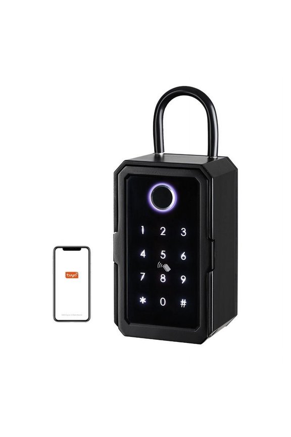 Outdoor Waterproof Safe Security Intelligent Password Storage Lock Tuya or TTLock APP Key Box Anti-theft box ,Strong Construction