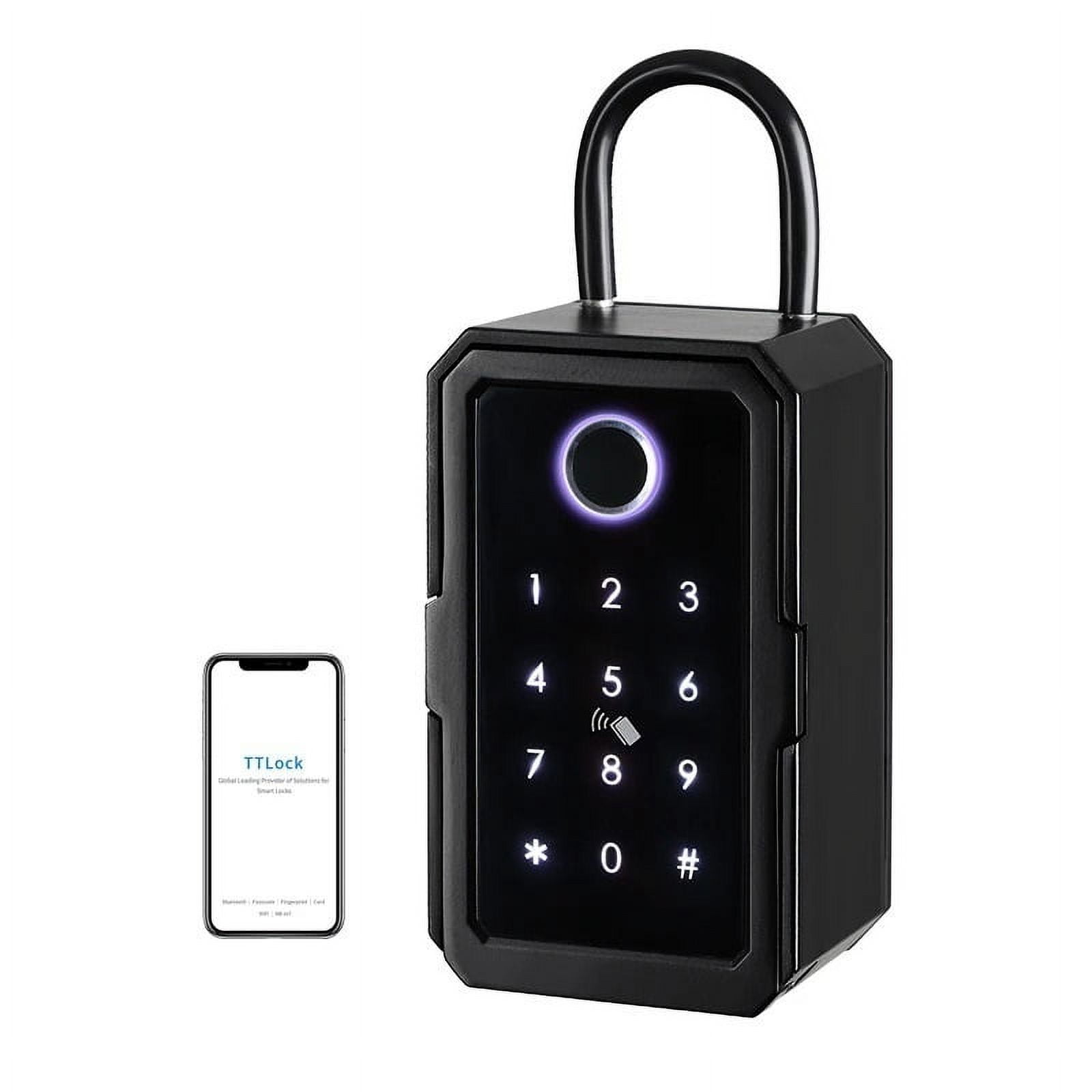 Outdoor Waterproof Safe Security Intelligent Password Storage Lock Tuya or TTLock APP Key Box Anti-theft box