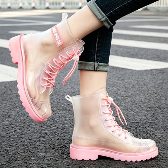 Outdoor Waterproof Shoes Women Anti Slip Durable Rainboots For Ladies With Comfortable Fit And Reliable Protection For Outdoor Activities
