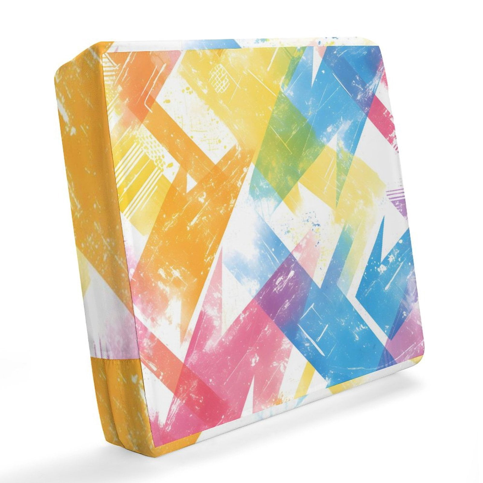 Outdoor Waterproof Sofa Cover Waterproof And Windproof Pull Rope Design Can Adjust The Size Of The Sofa Easy To Disassemble AliceBlue Tie-dye Background Rainbow Colors (2) 20x18x4in
