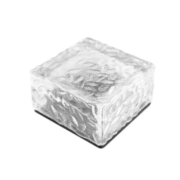 Outdoor Waterproof Solar Lights Led Ice Brick Lamp Stair Step Paver Lamp Yard Patio Lawn Garden Dec