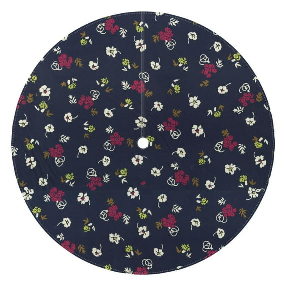 Outdoor Waterproof Tablecloth with Umbrella Hole and Zipper,Beautiful Flower Round Reusable Durable Decor Table Cover for Party Picnic Patio 60×60 Inch