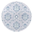 thumbnail image 1 of Outdoor Waterproof Tablecloth with Umbrella Hole and Zipper,Boho Blue Grey Baroque Round Reusable Durable Decor Table Cover for Party Picnic Patio 60×60 Inch, 1 of 1