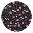 thumbnail image 1 of Outdoor Waterproof Tablecloth with Umbrella Hole and Zipper,Pioneer Colorful Floral Round Reusable Durable Decor Table Cover for Party Picnic Patio 60×60 Inch, 1 of 1