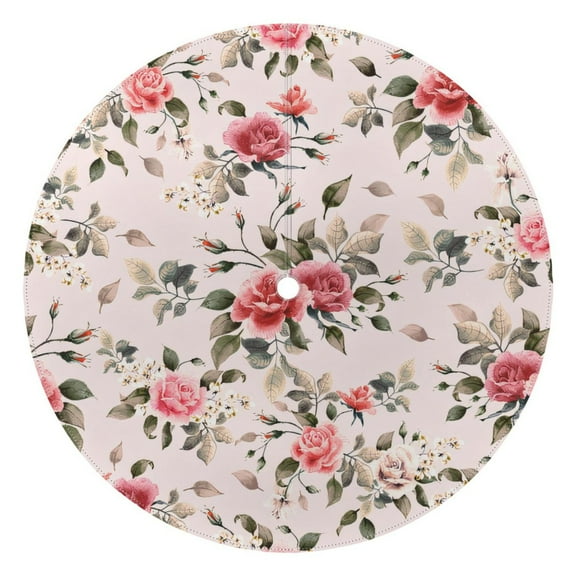 Outdoor Waterproof Tablecloth with Umbrella Hole and Zipper,Pioneer Colorful Floral Round Reusable Durable Decor Table Cover for Party Picnic Patio 60×60 Inch