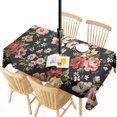 thumbnail image 1 of Outdoor Waterproof Tablecloth with Umbrella Hole and Zipper,Pioneer Floral Collection Rectangle Reusable Durable Decor Table Cover for Party Picnic Patio 60×120 Inch, 1 of 1