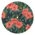 thumbnail image 1 of Outdoor Waterproof Tablecloth with Umbrella Hole and Zipper,Safflower Green Bright Sunshine Round Reusable Durable Decor Table Cover for Party Picnic Patio 60×60 Inch, 1 of 1