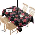 thumbnail image 1 of Outdoor Waterproof Tablecloth with Umbrella Hole and Zipper,Pioneer Rectangle Reusable Durable Decor Table Cover for Party Picnic Patio 60×84 Inch, 1 of 1