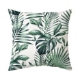 thumbnail image 1 of Outdoor Waterproof Throw Pillow Covers 18X18 Inch Green Leaf Cushion For Garden Patio Furniture Chairs 1 Piece Tropical Home Decor Sofa Polyester Pillow Cover Pillow Case, 1 of 6