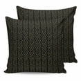 thumbnail image 1 of Outdoor Waterproof Throw Pillow Covers Set of 2 Black Stripes Decorative Pillowcases Square Outdoor Pillows Cushion Case 16x16 Inch Modern Geometric Art Patio Pillows for Couch Sofa Bed Garden, 1 of 7
