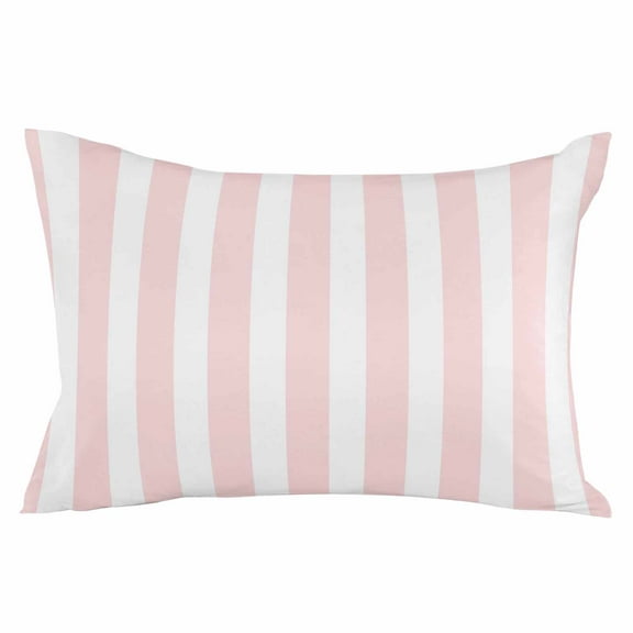Outdoor Waterproof Throw Pillow Covers Set of 2 Pink Stripes Decorative Pillowcases Lumbar Outdoor Pillows Cushion Case 20x12 Inch Pink White Vertical Striped Patio Pillows for Couch Sofa Bed Garden
