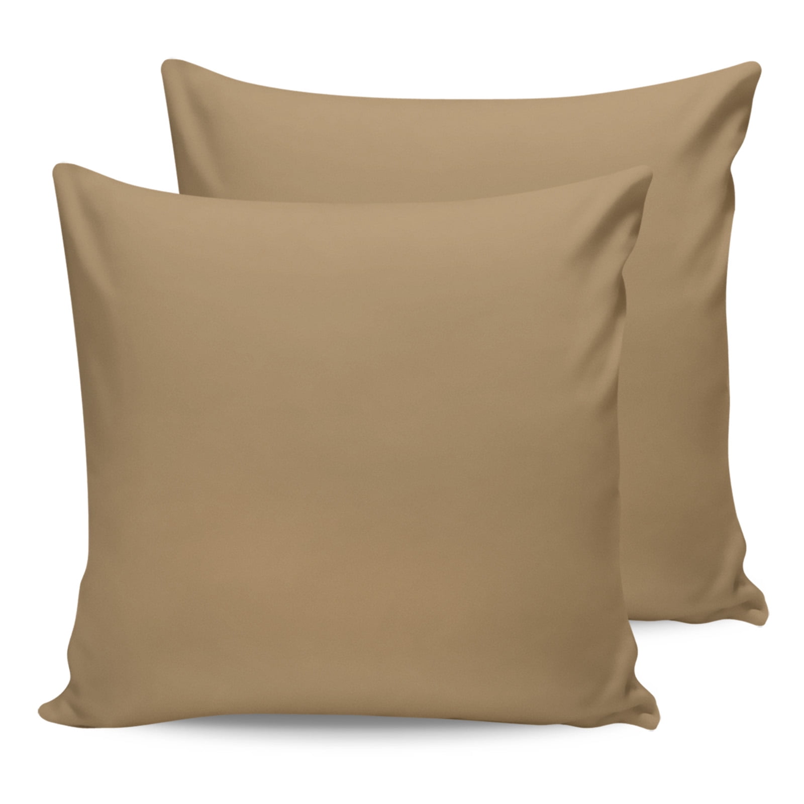 Outdoor Waterproof Throw Pillow Covers Set of 2 Solid Color Decorative Pillowcases Square Outdoor Pillows Cushion Case 16x16 Inch Khaki Farmhouse Vintage Patio Pillows for Couch Sofa Bed Garden