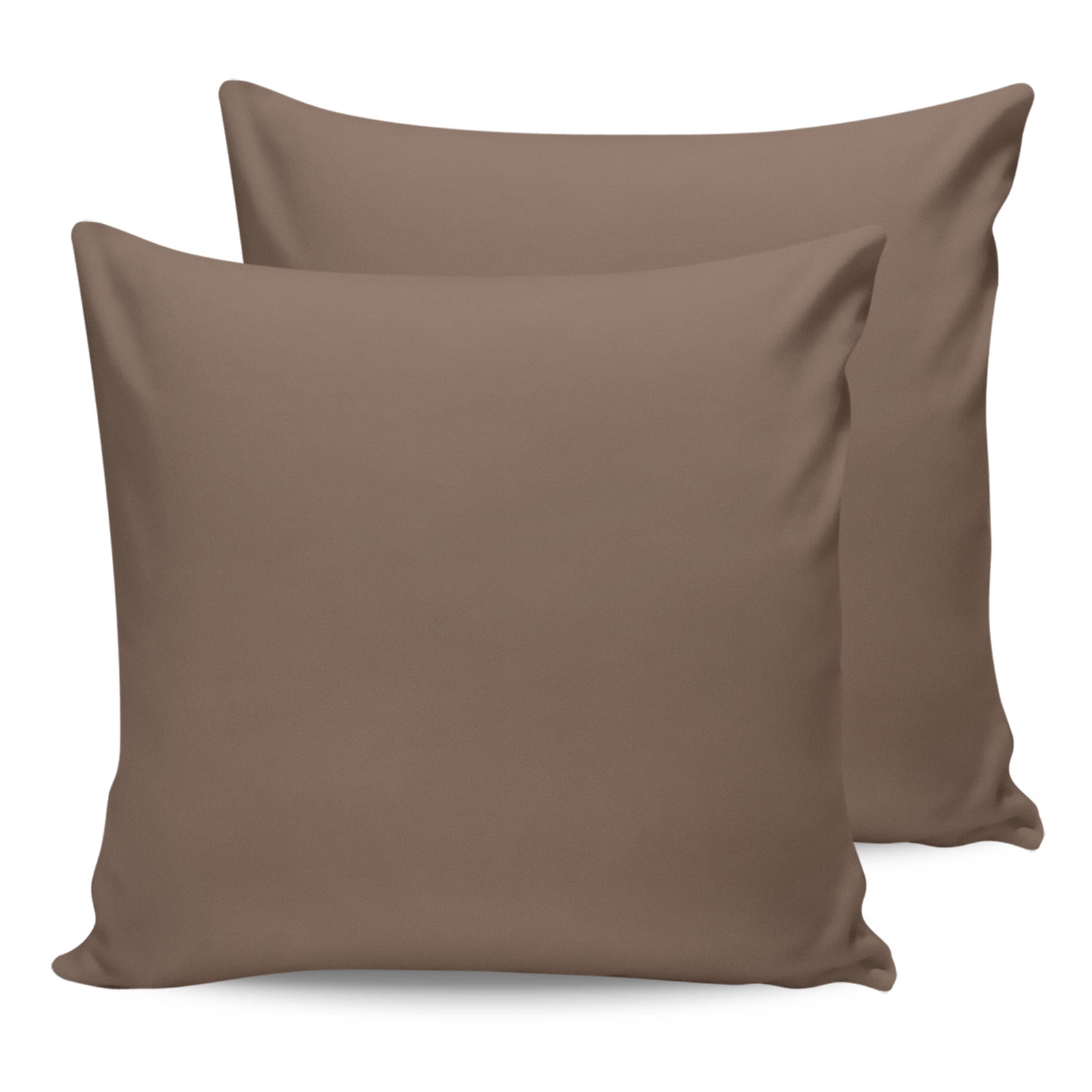 Outdoor Waterproof Throw Pillow Covers Set of 2 Solid Color Decorative Pillowcases Square Outdoor Pillows Cushion Case 18x18 Inch Brown Patio Pillows for Couch Sofa Bed Garden