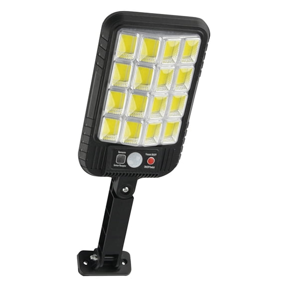 Outdoor Waterproof Wall Light with Solar Power, Motion Sensor, Adjustable Rotation, Remote Control, Long-Lasting COB LED Lighting for Garden and Yard