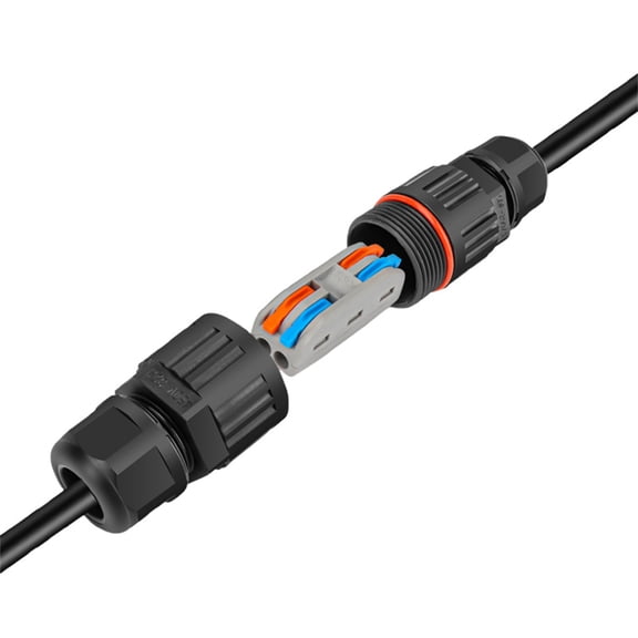 Outdoor Waterproof Wire Connectors, Electrical Cable Joiner Sleeve for Garden Lighting, Patio Fixtures, Home Security Cameras, Landscape Lights, and Low Voltage Wiring