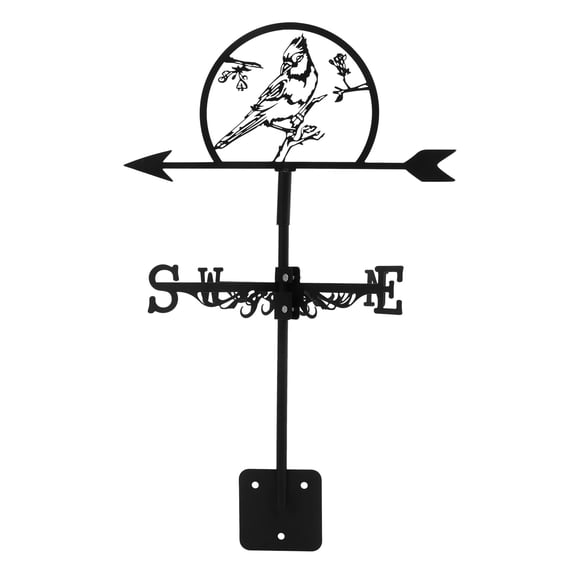 Outdoor Weather Vane Garden Windmill Direction Indicators Black