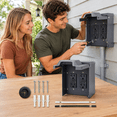 Two Socket Outlets Outdoor Weatherproof Electrical Outlet Box with Dual 20 Amp GFCI ...