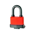 thumbnail image 1 of Outdoor Weatherproof Padlock with Rubber Coating, Rust Resistant Security Lock for Sheds, Garages, and Storage Units, 1 Lock 2 Keys, 1 of 9