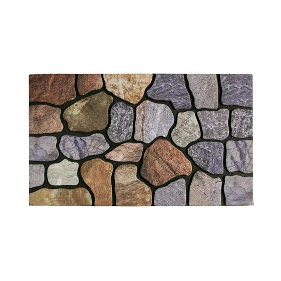 Outdoor Welcome Mat For Front Door Entrance, Non Slip Rubber Heavy Duty Doormat With Shoes Scraper, Indoor Low-Key Floor Mat For Heavy Traffic Areas