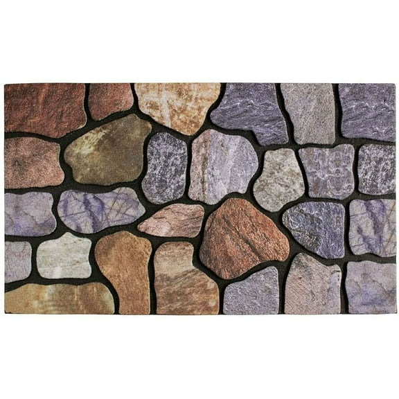 Outdoor Welcome Mats for Front Door Entrance Non Slip Rubber Door Mat Heavy Duty Doormat Shoes Scraper Indoor Low-Profile Mats for Entry Garage Patio High Traffic Areas