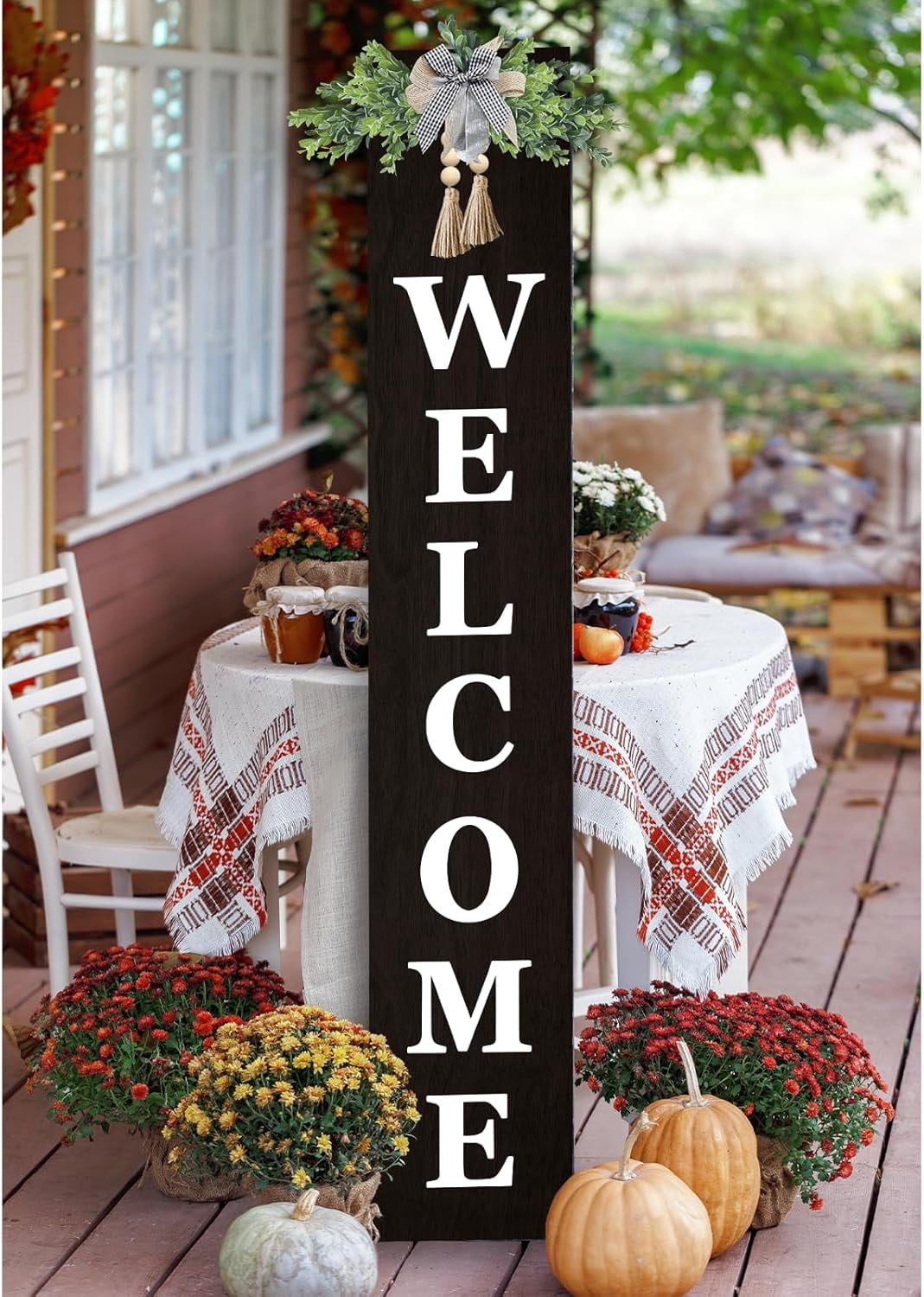 Outside Welcomesign Outdoor Welcome Sign for Front Door Standing 47