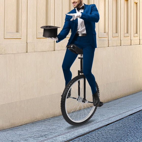 Outdoor Wheel Unicycle, 24 In Height Adjustable Unicycle, One Wheel Bike