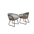 thumbnail image 1 of Outdoor Wicker Dining Chairs Set of 2, Patio Dining Chairs with Cushions, Rattan Dining Armchairs for Lawn, Garden, Poolside, Backyard, Porch, Beige, 1 of 6