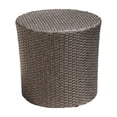 thumbnail image 1 of Outdoor Wicker Side Table With Barrel Design Powder-Coated Iron Frame No Assembly Required For Patio, 1 of 7