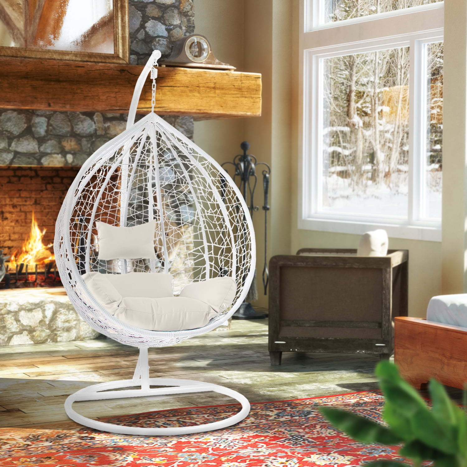 Crescent Moon Nest Chair Swing Buy Charles Bentley Grey Garden