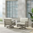 thumbnail image 1 of Outdoor Wicker Swivel Rocker Chair Set, Creme - 2 Piece, 1 of 1