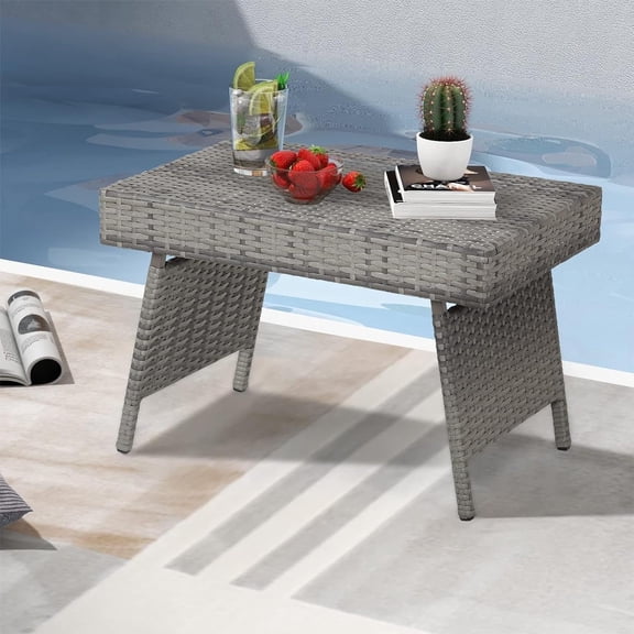 Outdoor Wicker Table