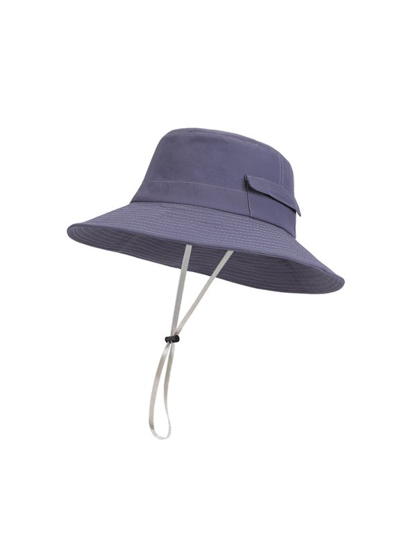 Outdoor Wide Brim Bucket for Men Women Sun Hat Fishing Cap Breathable Quick Dry UV Protection Caps Foldable Packable Hiking Safari Beach Travel Sun Hats Lightweight Shield Cap, Grey