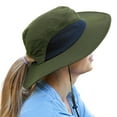 thumbnail image 1 of Outdoor Wide Brim Sun Hats Blocking UV Protection Cap UPF 50+ Foldable Mesh Net for Finishing, Hiking, Camping by Solari, 1 of 7
