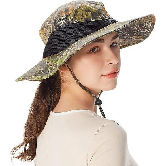 Outdoor Wide Brim Sun Hats Blocking UV Protection Cap UPF 50  Foldable Mesh Net for Finishing, Hiking, Camping by Solari