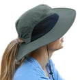thumbnail image 1 of Outdoor Wide Brim Sun Hats Blocking UV Protection Cap UPF 50+ Foldable Mesh Net for Finishing, Hiking, Camping by Solari, 1 of 7