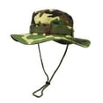 thumbnail image 1 of Outdoor Wide Brim Sun Protect Hat, Double Layer Classic US Combat Army Style Bush Jungle Sun Cap for Fishing Hunting Camping Camouflage, 1 of 7