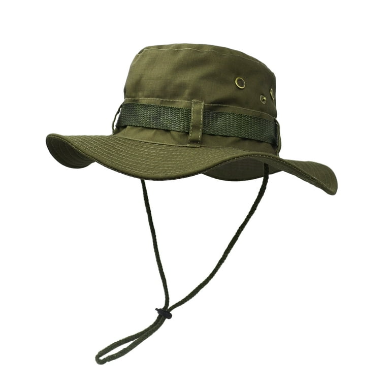 Outdoor Wide Brim Sun Protect Hat, Double Layer Classic US Combat