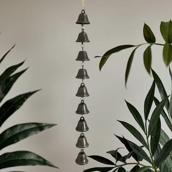 Outdoor Wind Chimes 19 Inch Large Metal Wind Chimes with Deep Tone, Antique Bronze Finish for Garden Patio Porch Decor - Soothing Gift Idea